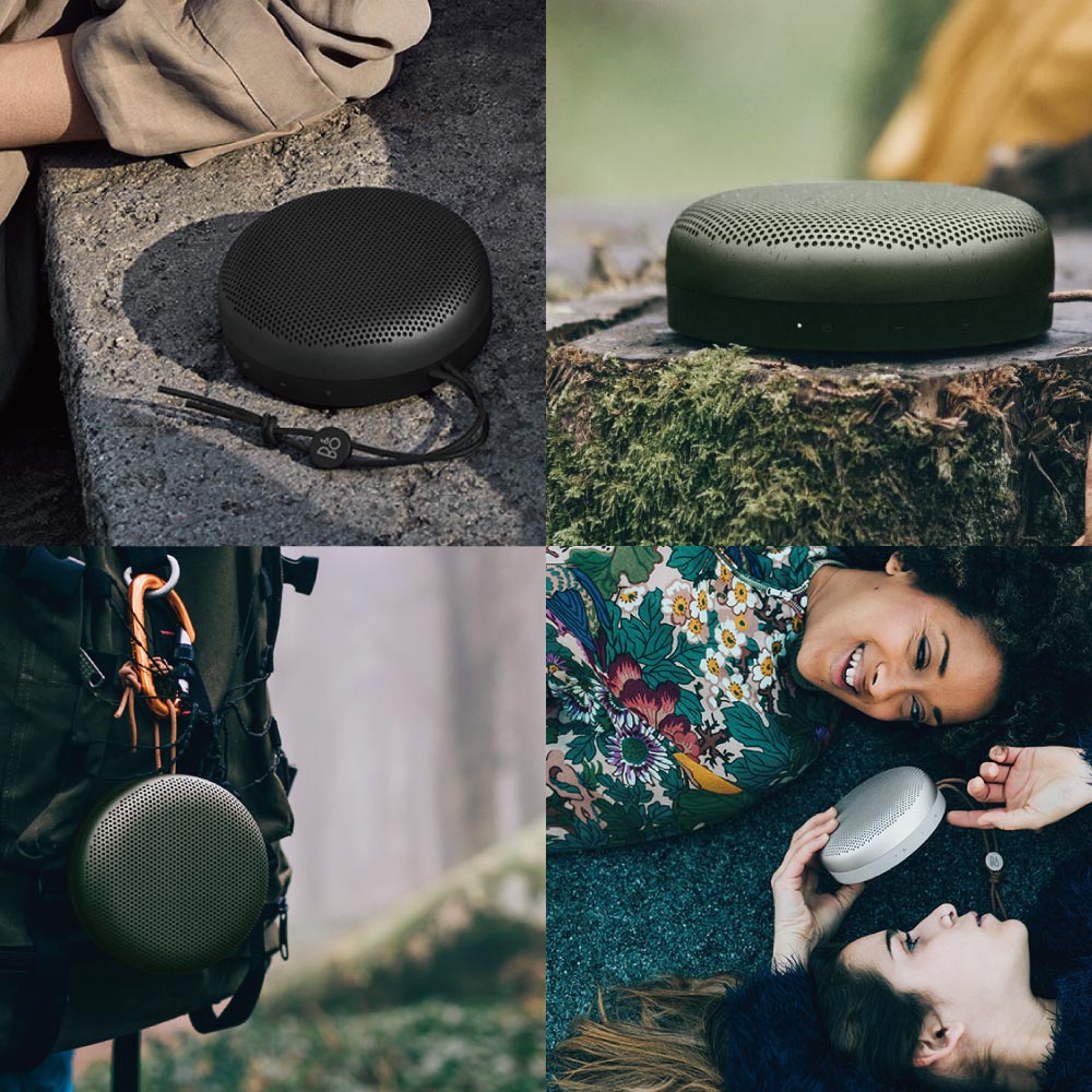 Beoplay A1 は、美しい曲線を描くドーム型の筐体の中…